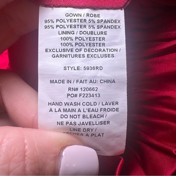 Isobella & Chloe Red Bow Gown Dress Newborn Christmas Festive - Picture 7 of 7